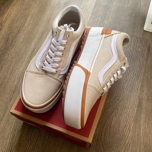 VANS Old Skool Stacked Platform - French Oak